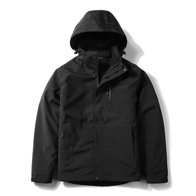 Chaqueta Impermeable de Dos Piezas para Hombre - Abrigo Cálido y Resistente - Image 3