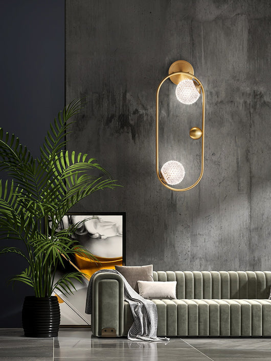 Lámpara de Pared Cobre Lujo Ligero Minimalista Moderna para Dormitorio - Image 4