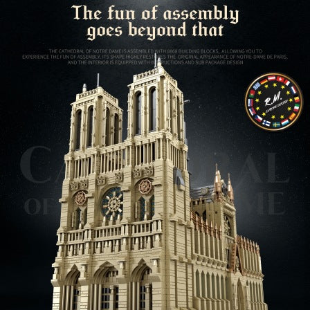 Bloques de Construcción Catedral Notre-Dame - Juguete Educativo Cultural