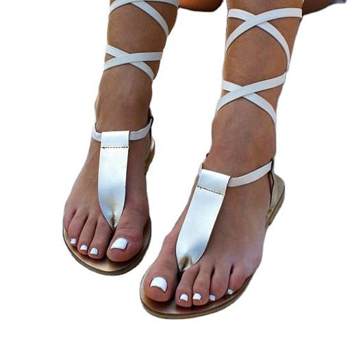 Sandalias Planas con Tiras Finas Estilo Europeo - Chanclas Cómodas para Verano - Image 4