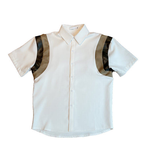 Camisa Patchwork Suelta de Media Manga - Image 8