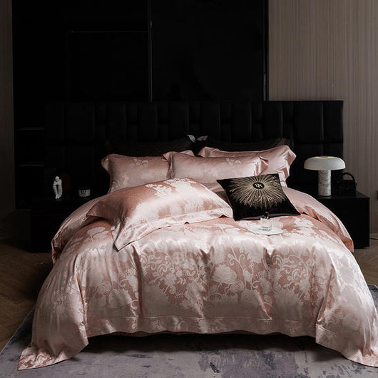 Juego de Cama Jacquard de Seda Premium Densidad Alta - Diseño Minimalista - Image 9