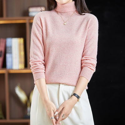 Polera Cuello Alto Ajustada para Mujer - Prenda Base Versátil - Image 12