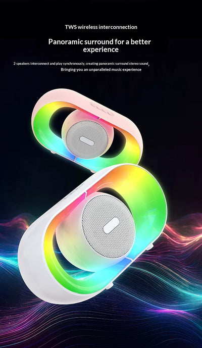 Lámpara Ambiental Portátil RGB con Parlante Bluetooth para Camping - Image 10