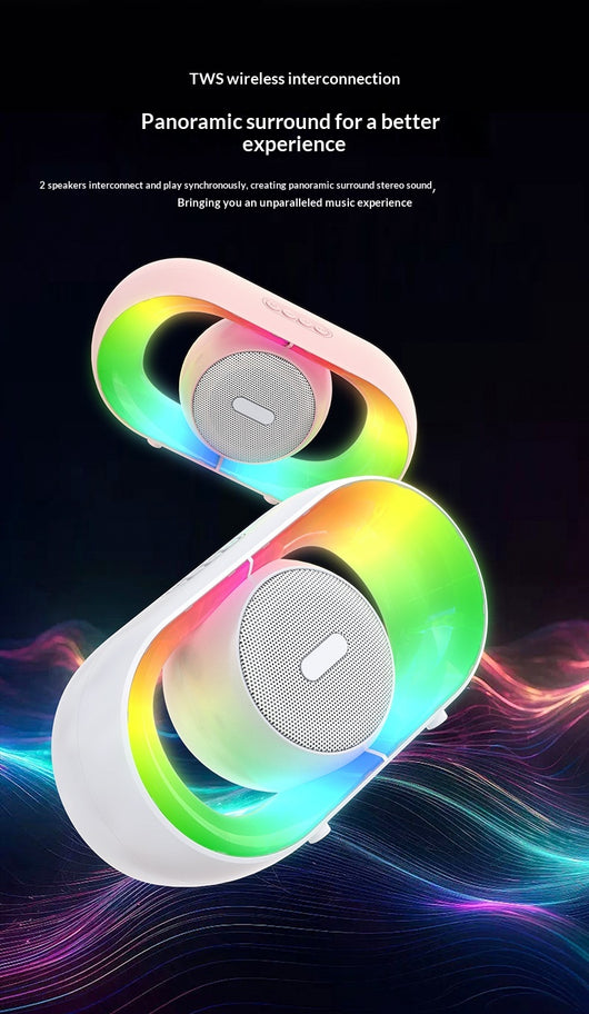 Lámpara Ambiental Portátil RGB con Parlante Bluetooth para Camping - Image 10