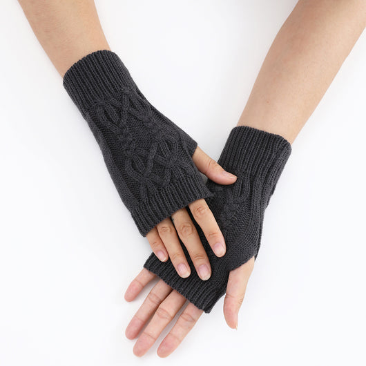 Guantes Tejidos Medio Dedo para Parejas - Lana Cálida Invierno Unisex - Image 34