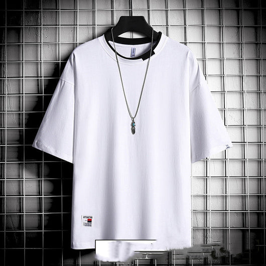 Camiseta Suelta Estilo Hong Kong para Hombre - Image 13