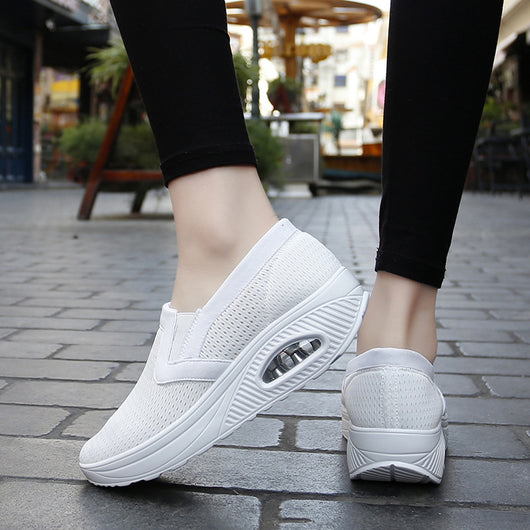 Zapatillas Deportivas Casuales para Mujer Flying Weaving con Suela Suave y Transpirable - Image 3