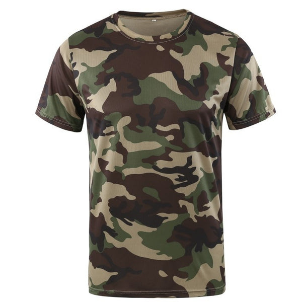 Playera Holgada de Malla con Cuello Redondo y Estampado de Manga Corta