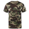 Playera Holgada de Malla con Cuello Redondo y Estampado de Manga Corta
