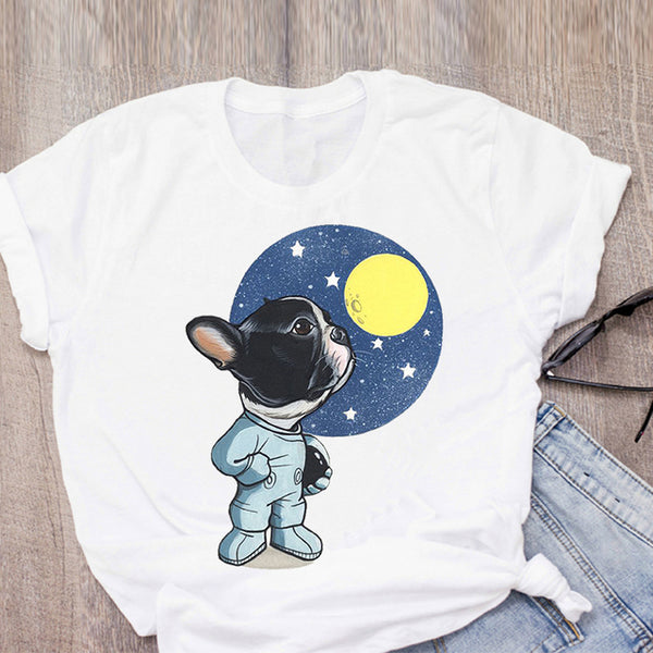 Playera Gráfica Harajuku Unisex Talla Grande - Diseño Cartoon Casual
