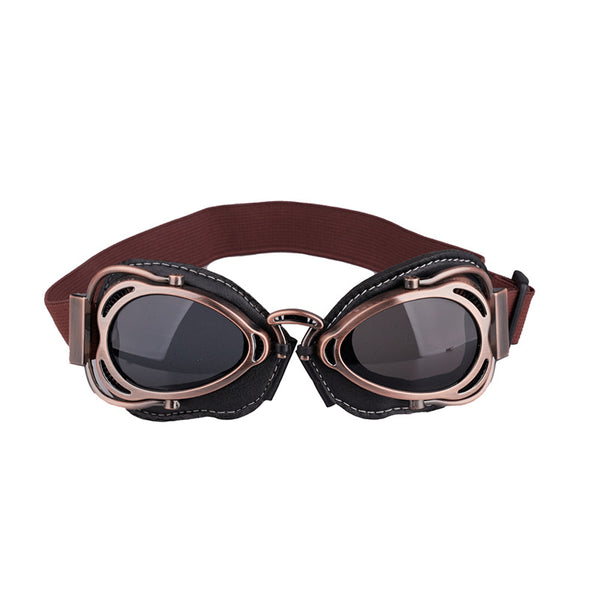 Gafas Protectoras Retro para Motocicleta - Estilo Piloto Harley con Protección Reflectante - Image 3