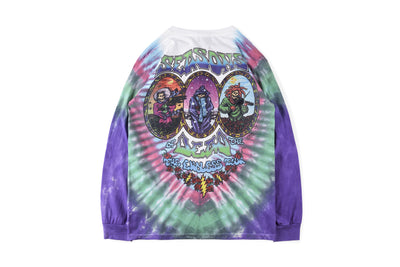 Remera Tie Dye Calavera Religiosa Estampada Manga Larga - Image 4