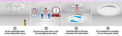 Plafón LED Dorado para Dormitorio 24W con Retroiluminación RGB Integrada - Image 20