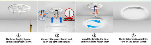Plafón LED Dorado para Dormitorio 24W con Retroiluminación RGB Integrada - Image 20