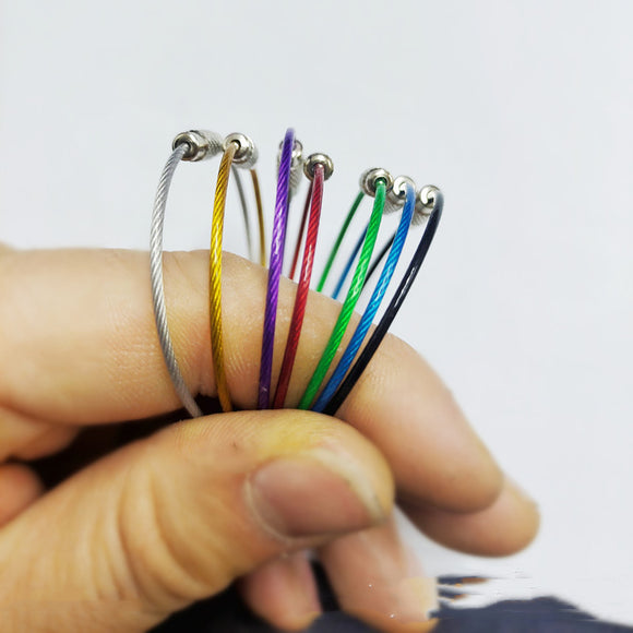Etiquetador de Acero Inoxidable Recubierto con Anillo de Alambre