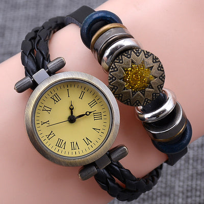 Reloj Pulsera Vintage Artesanal con Giro de Moda para Mujer - Image 4