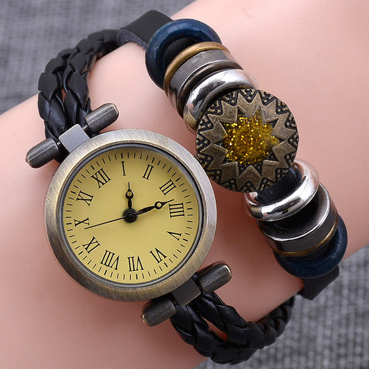 Reloj Pulsera Vintage Artesanal con Giro de Moda para Mujer - Image 4