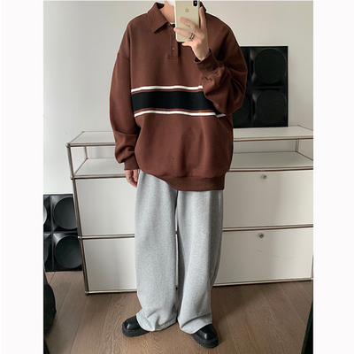 Polo Hoodie Combinado de Colores para Hombre - Image 12