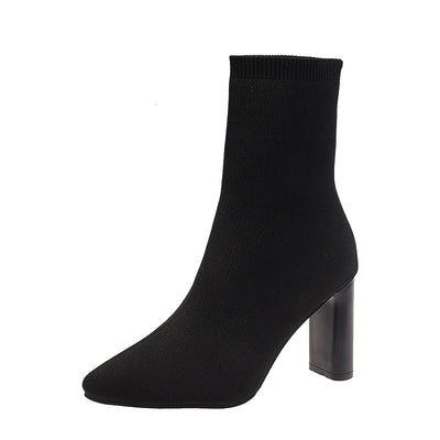 Tacones Altos Puntiagudos con Caña Elástica Ajustable - Image 14
