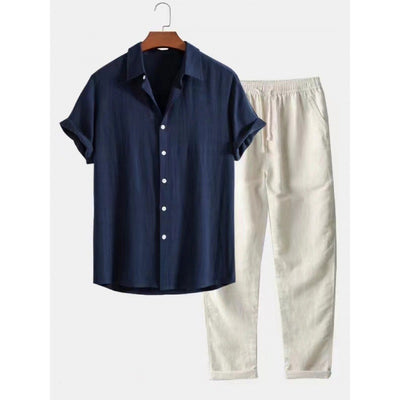 Conjunto Casual Hombre: Camisa Suelta y Pantalón Cómodo - Image 7