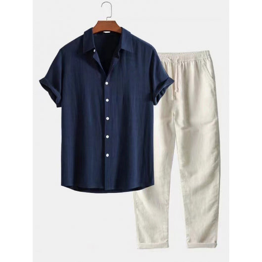 Conjunto Casual Hombre: Camisa Suelta y Pantalón Cómodo - Image 7
