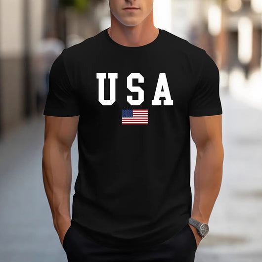 Playera Clásica para Hombre con Diseño Estampado de Manga Corta - Image 5