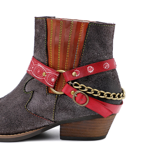 Botas Vaqueras Artesanales con Acabado Esmerilado para Mujer - Image 5