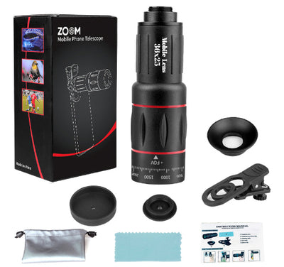 Lente Telescópico 18X para Celular con Clip Universal y Trípode - Image 8