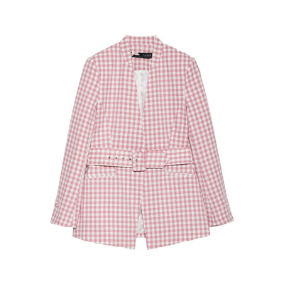 Blazer de Cuadros para Mujer - Traje Ejecutivo Premium - Image 10