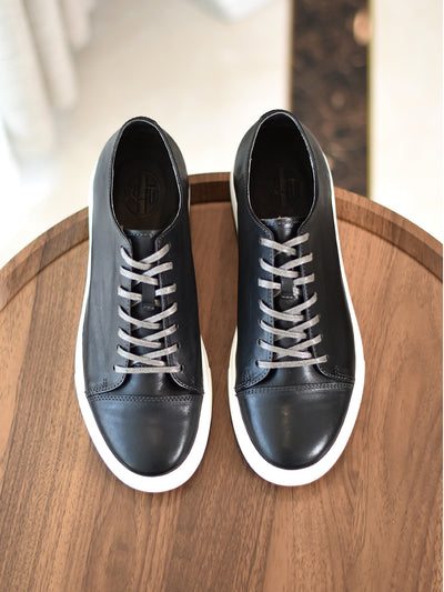 Zapatos Casuales de Cuero de Caballo Curtido a Mano con Acabado Vintage - Image 12