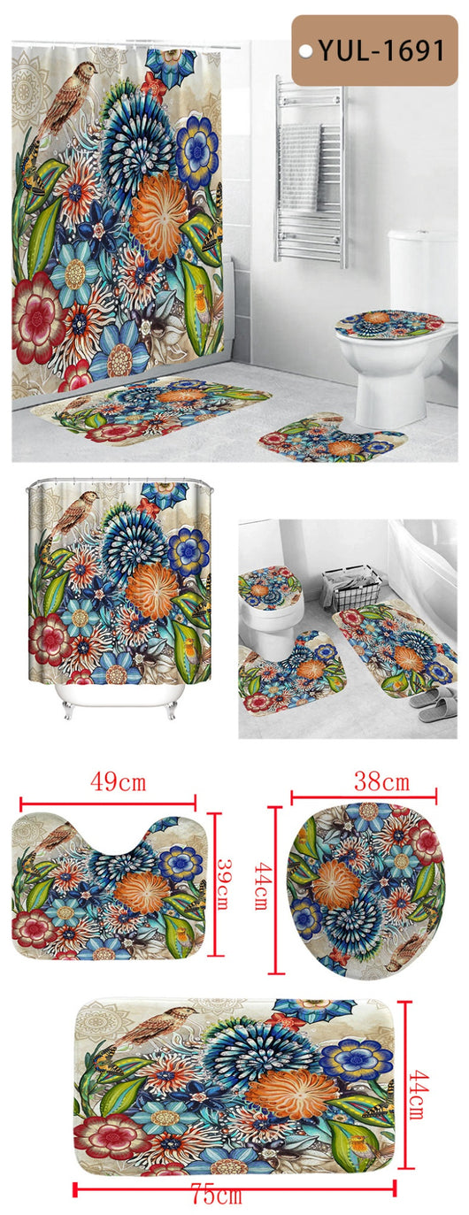 Cortina Bohemia Impermeable con Estampado Digital y Tecnología Antiviento - Image 15