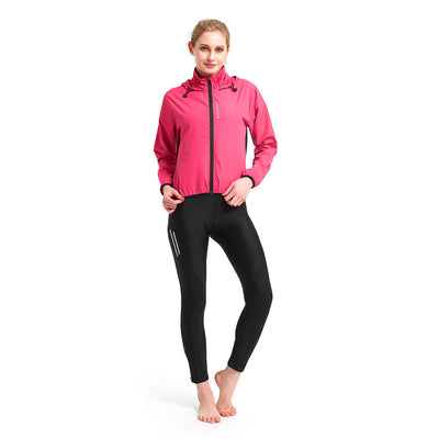Conjunto Deportivo para Ciclismo Mujer: Chaqueta Cortavientos con Capucha y Pantalón - Image 7
