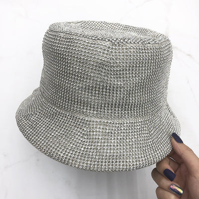 Sombrero de Pescador con Strass y Malla Brillante - Image 3