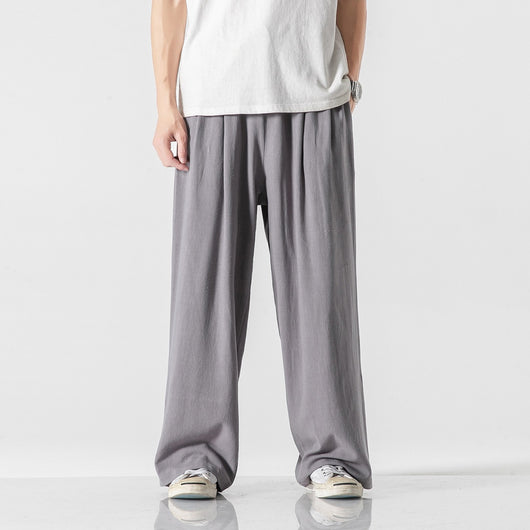 Pantalones Anchos de Lino y Algodón para Tallas Grandes - Cómodos y Transpirables - Image 13