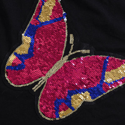 Blusa Escote Redondo con Lentejuelas Bordadas para Mujer - Image 19