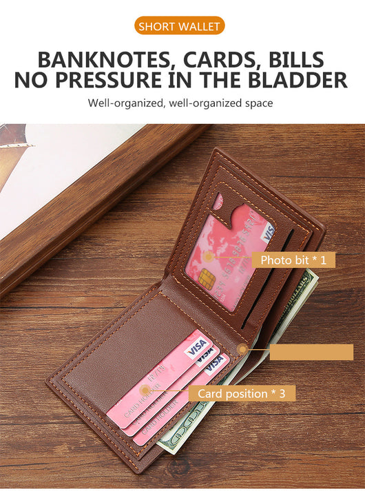 Billetera Corta para Hombre con Diseño Texturizado y Múltiples Compartimentos - Image 11