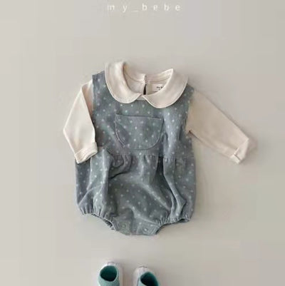 Pijama Enterizo de Franela con Lunares para Bebé - Image 11