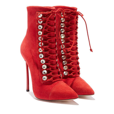 Botas Tacón Alto Strass Otoño Invierno - Estilo Trendy - Image 8