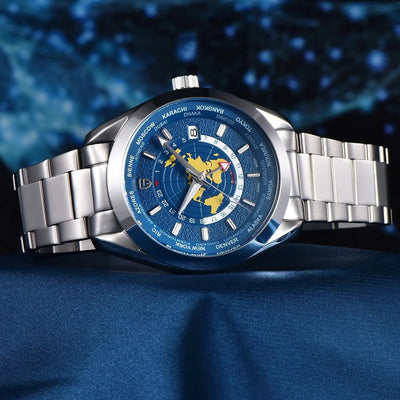 Reloj Mecánico Multifuncional GMT Doble Zona Horaria Luminoso Resistente al Agua - Image 4