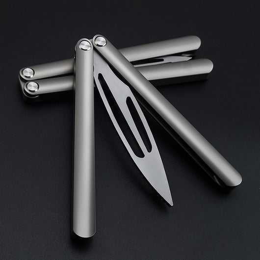 Cuchillo Mariposa de Aleación de Titanio Premium - Navaja Plegable de Colección - Image 2