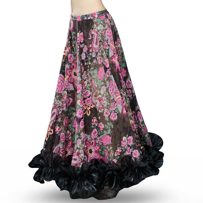 Falda Bohemia Danza del Vientre 360° con Flores - Estilo Temperamental - Image 10