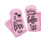 Calcetines de Algodón Coral con Estampado de Letras para Mujer