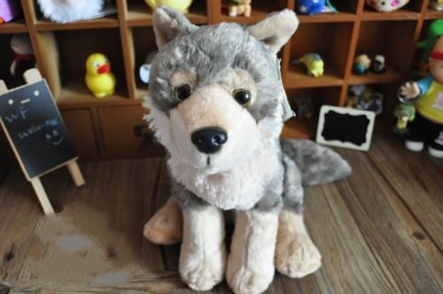 Peluche Lobo Gris Realista - Juguete de Simulación Premium - Image 9