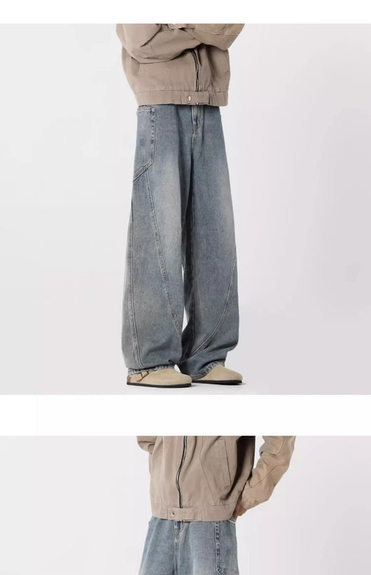 Pantalones Cargo Vaqueros Lavados Estilo Americano - Image 21