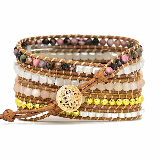 Pulsera Reloj Bohemia Multicapa Tejida - Image 10