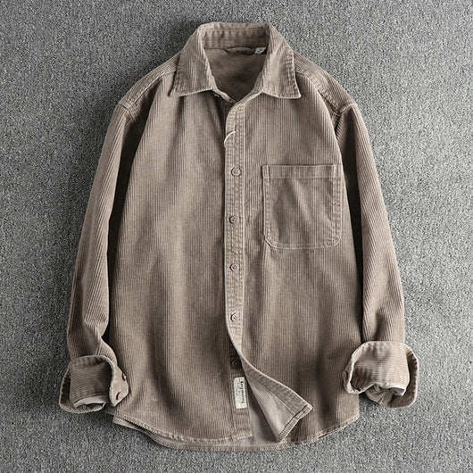 Camisa de Pana 100% Algodón Lavada Manga Larga - Image 7