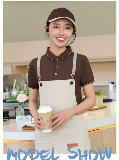 Uniforme Camarero Manga Corta Fresco y Transpirable para Verano - Image 33