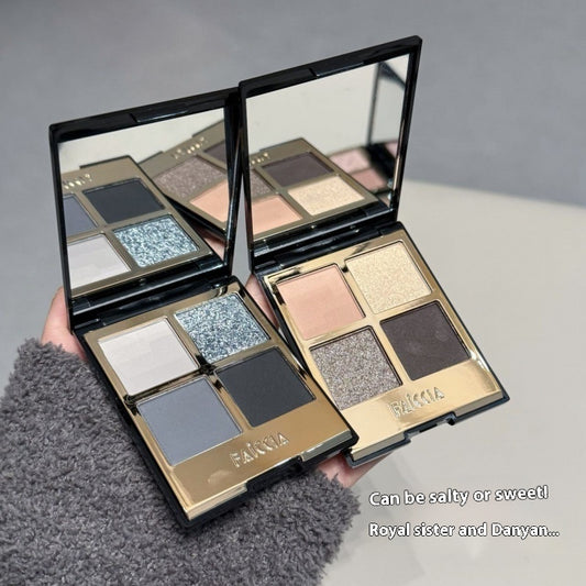 Paleta de Sombras Eyeshadow 4 Colores Tierra Ahumado Mate
