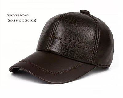 Gorra de Cuero para Hombre Otoño e Invierno - Image 7